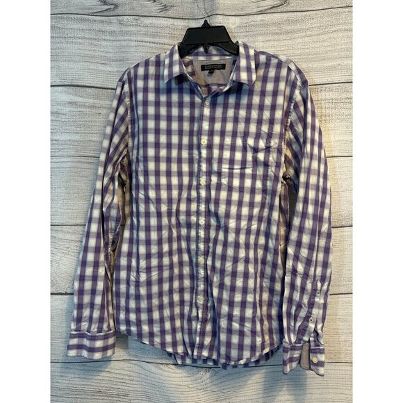 Banana Republic Mens Soft Washed Tailored Button-Down Shirt Slim Fit Size L - Picture 1 of 3
